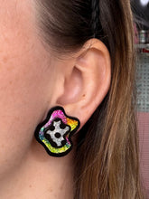 Load image into Gallery viewer, Cartoon Rainbow Large Stacked Lagoon Studs
