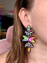 Load image into Gallery viewer, Cartoon Rainbow 5 Tier Orchid Dangles
